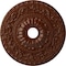 Ekena Millwork Vaduz Medallion (Canopies up to 3 1/2"), 23 1/2"OD x 3 1/2"ID x 2 1/8"P, Burnished Mahogany Crackle CM23VABMC - alternate 1